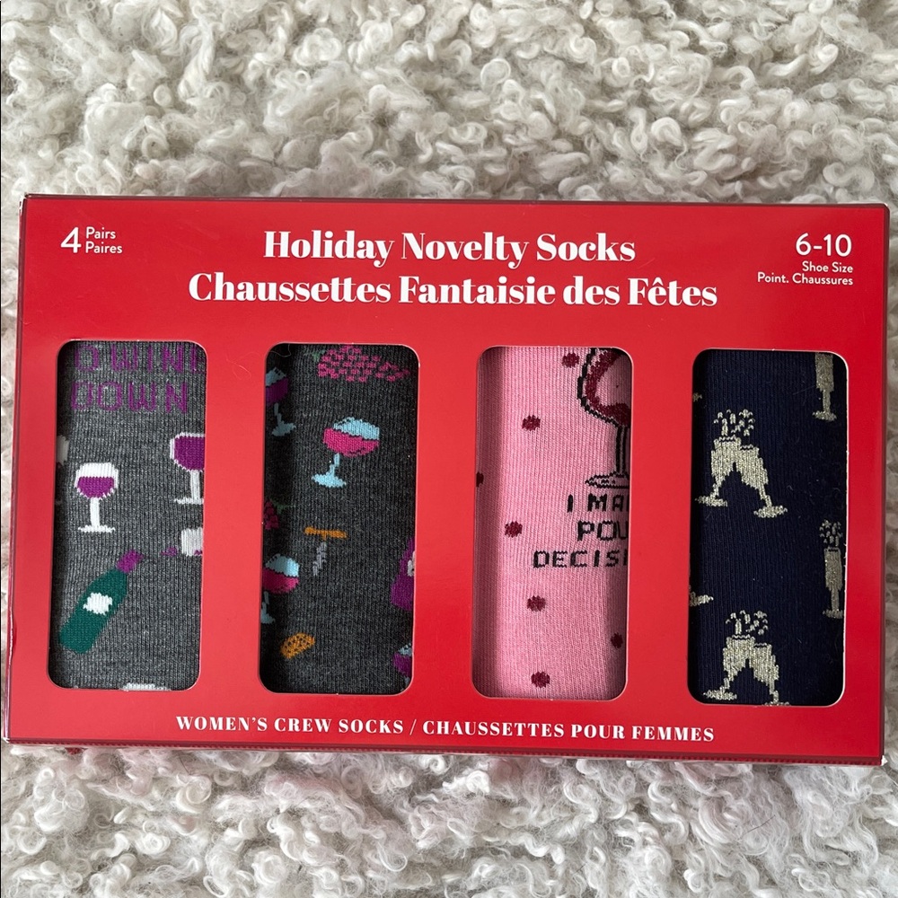 Bundle 2 Listings for $20😀Holiday Novelty Socks Set